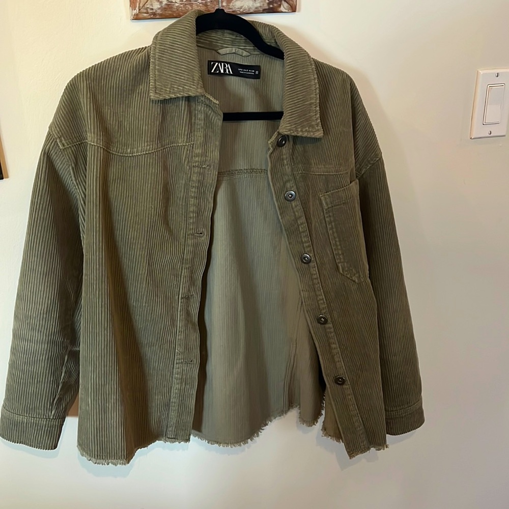 Zara corduroy shacket size S